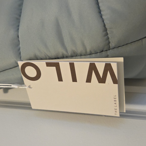 NWT Wilo The Label Mini Two Strap Light Sage Puffer Tote Bag - Picture 4 of 8